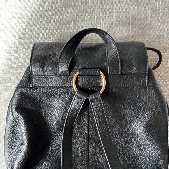 Coach Black Leather Backpack - Picture 4 of 9